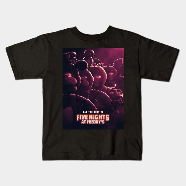 Five nights at Freddy’s artwork t shirt Kids T-Shirt by SAN ART STUDIO 